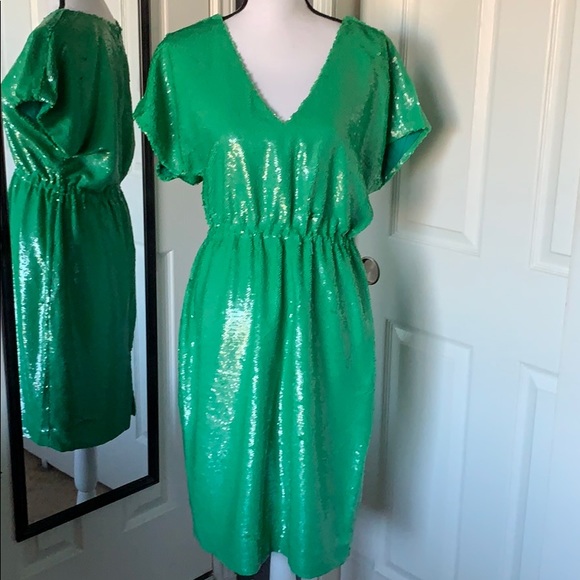 J. Crew Dresses & Skirts - ⬇2X REDUCED! J.Crew emerald green sequin dress
